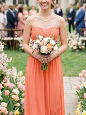 NWT-00P-J.Crew Wedding Bridesmaid Arabelle long dress in silk chiffon